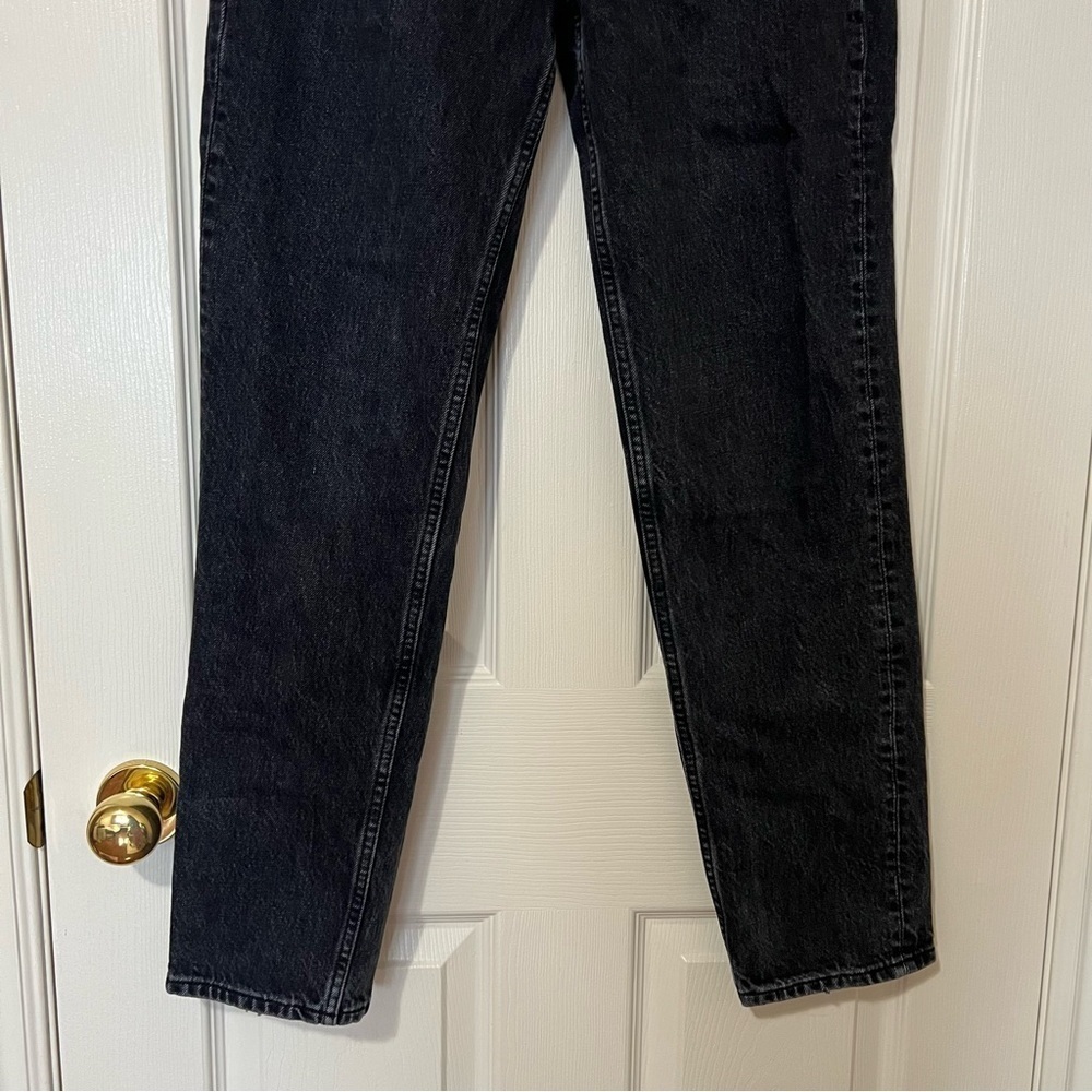 Aritzia Denim Forum Boyfriend High Rise Loose 28L Washed Black Jeans - Sz 24 - Picture 7 of 16
